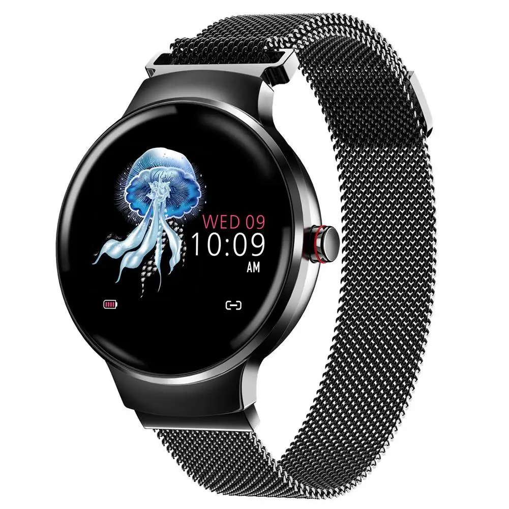 

Women's Bluetooth Fitness Tracker Bracelet Color Touch Screen Waterproof Heart Rate Activity Period Tracking Smart Bracelet