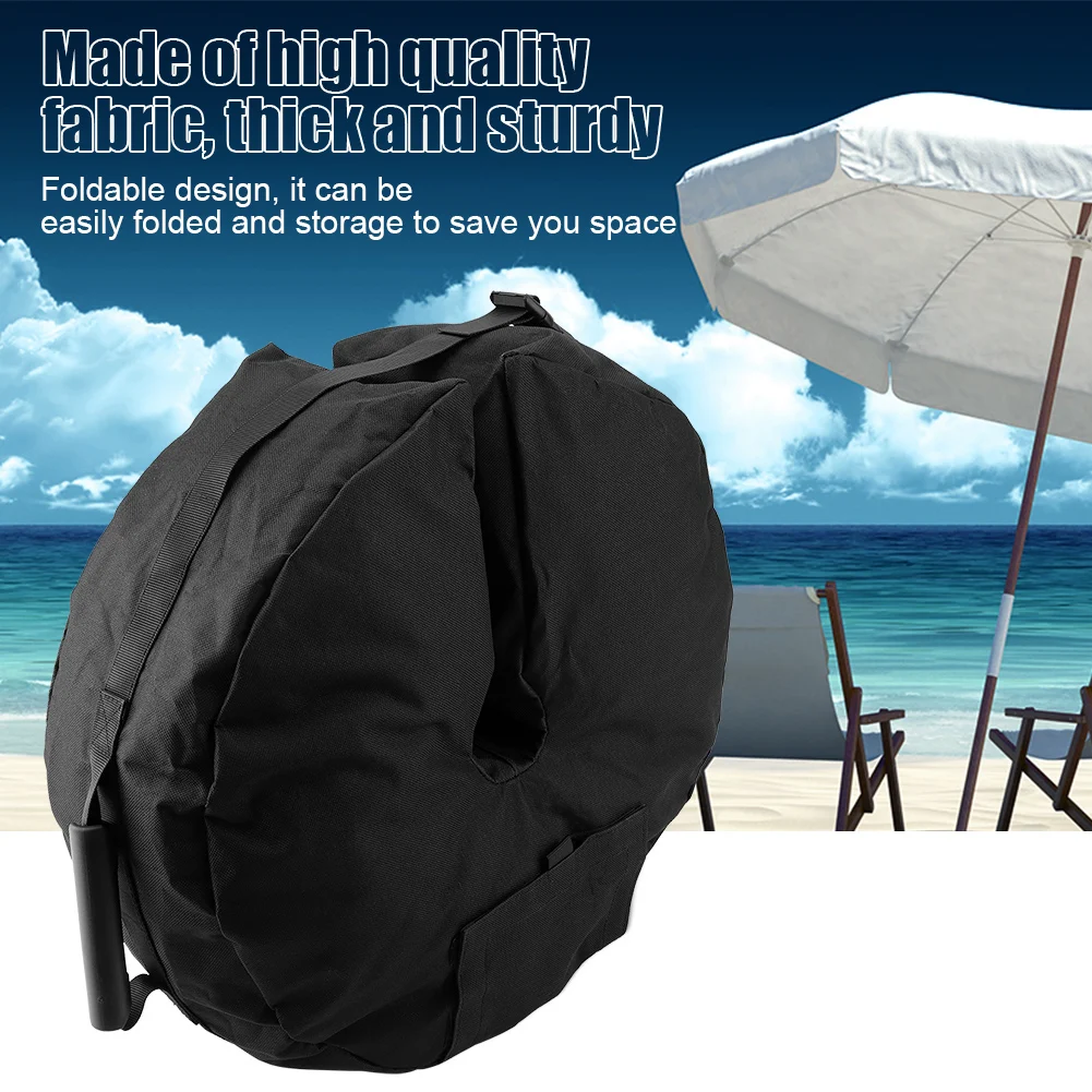 Круглый зонтик основание песок вес мешок для патио зонтик садовый инструмент