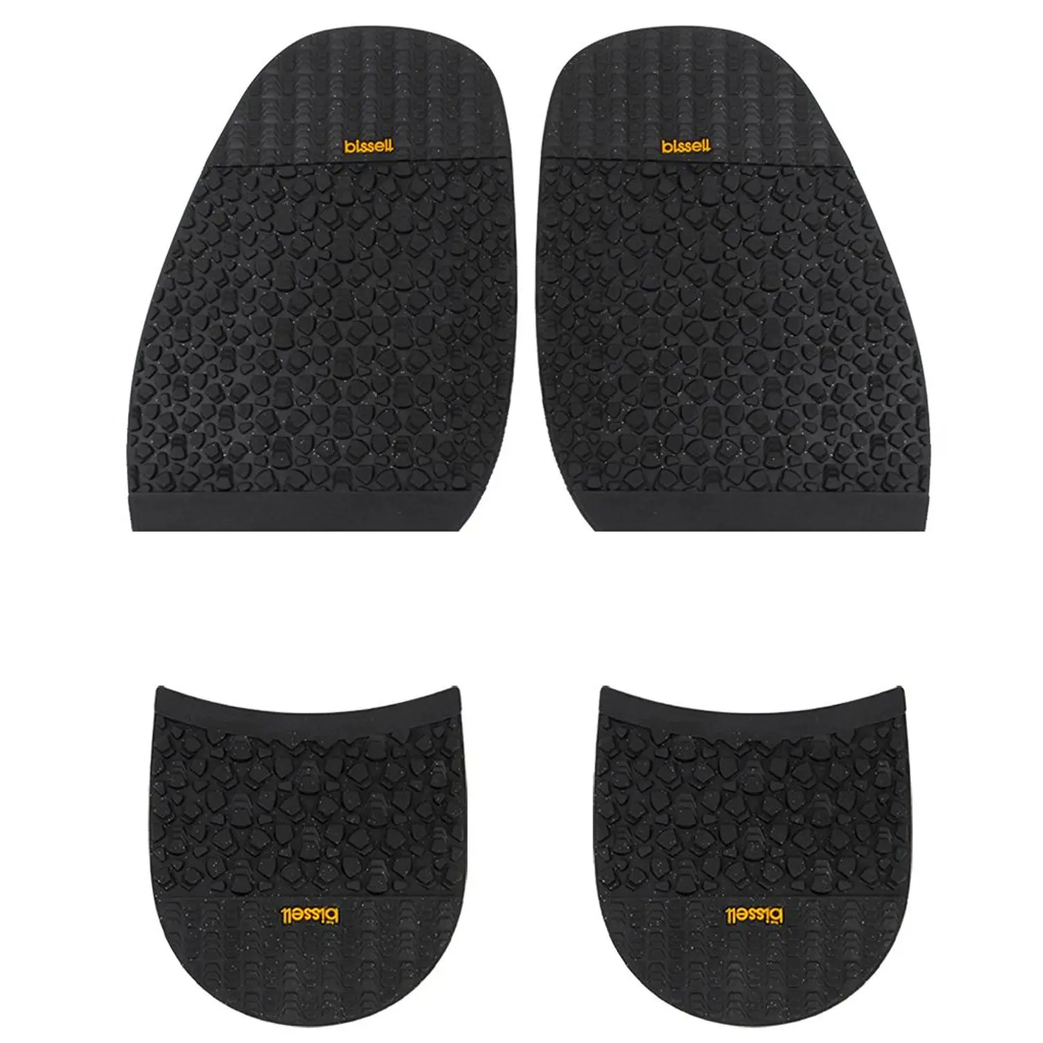

FGGS bissell 1 Pair Shoes Anti-Slip Forefoot + Heels Half-insole Shoes Repair - Black