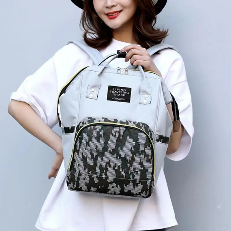 Модные камуфляжные рюкзаки для мам органайзер подгузников мамы вместительные