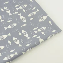 Рыбий хлопок ткань teramila ткани Серый Tecido Текстильная швейная ткань Ремесленная декоративная ткань для постельного белья стеганая домашняя Лоскутная