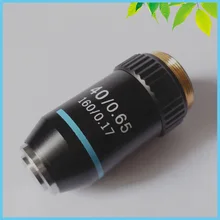 Универсальный объектив 40X/0,65 DIN45mm Биологический микроскоп ахроматический объектив 195 мм