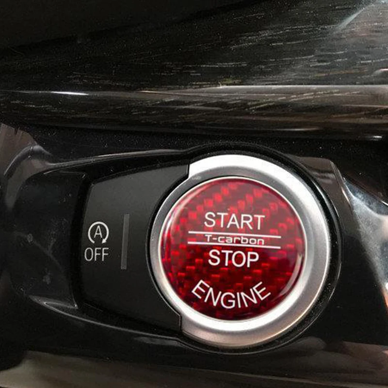 

Carbon Fiber Keyless Push Start Engine Button Cover For BMW C Series 1/3series
