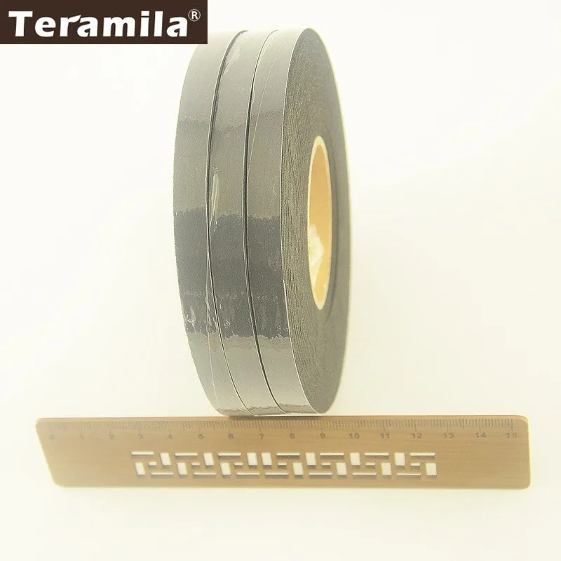 

Teramila DIY Craft 210Yards 1CM Width 3 Rolls Black Adhesive Double Faced Tape Cotton Battings Synthetic Adhesive Tape F020#-6B