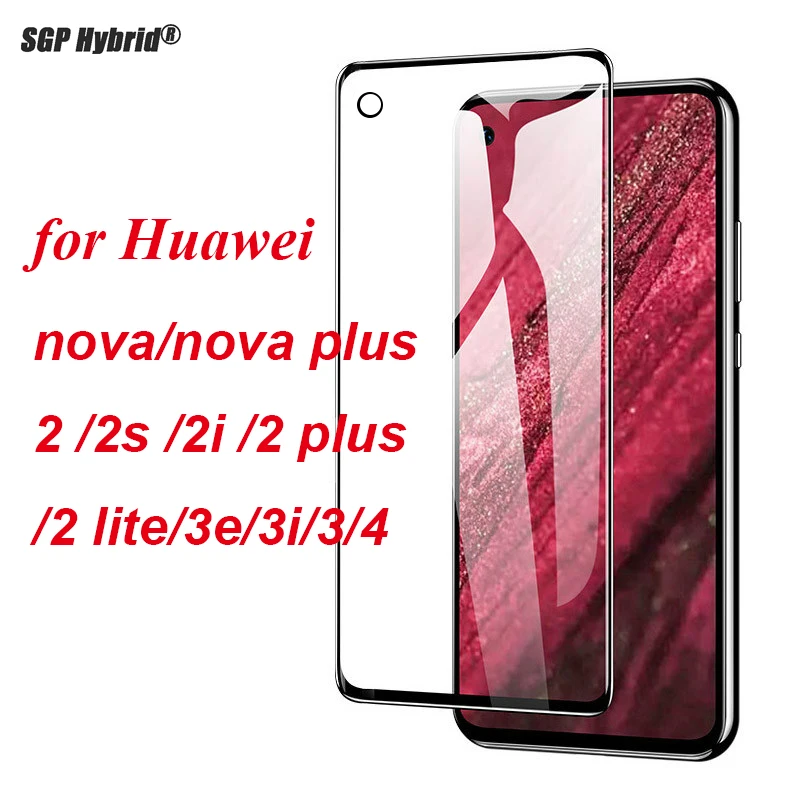 Защитное стекло для huawei nova 4 экрана полное покрытие чехол plus 2 2i 2s lite 3e 3i 3