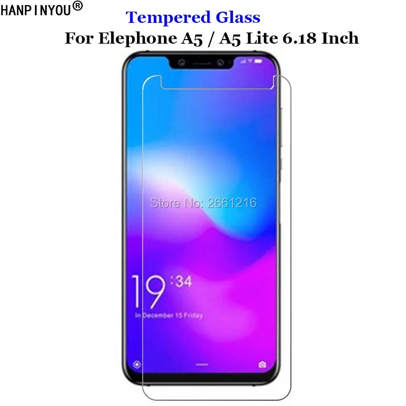 Закаленное стекло 9H 2.5D премиум класса для Elephone A5 Lite A5lite 6 18&quot|Защитные стёкла и