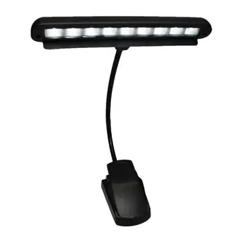 

9 LED USB LED Desk Lamp Mini Warm white Eye-care Table Lamp Dual Flexible Double Goosenecks Clip-on Arm Study&Music Desk Light