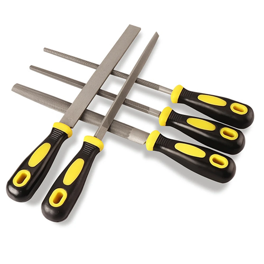 Shina 1PC 10 Inch Triangle File Carbon Steel T12 Rasps Sharpening Single Handle File Shina 1PC 10 Inch Triangle File Carbon Steel T12 Rasps Sharpening Single Handle File