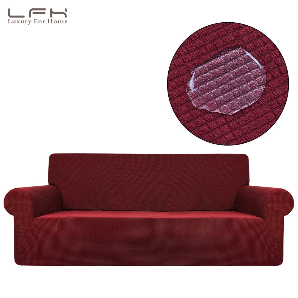 LFH водонепроницаемый чехол для дивана мебель протектор с эластичным спандекс жаккардовая ткань футон диван сиденье Чехлы Набор чехлов