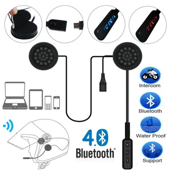 

Bluetooth Motorcycle Helmet Headset Headphone Hands-free Music Call Control -New