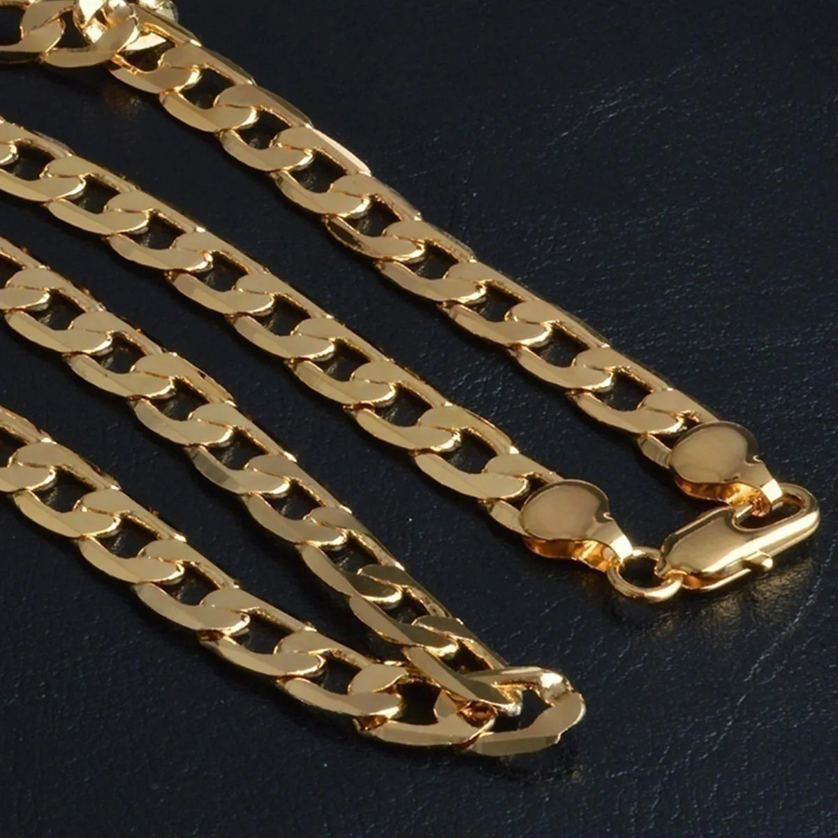 Ожерелье Браслет Набор Золотая Серебряная Длинная цепочка ожерелье s мужские ювелирные изделия бренд Готический Золотой мужской Шарм подарок Collana Bracciale набор