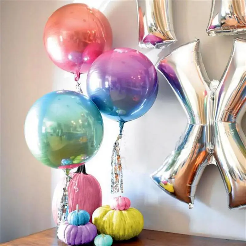Ceny 20 sztuk paczka 22 cal 4D Rainbow Gradient Disco folia Retro balony na ślub temat impreza celebrowanie dekoracje