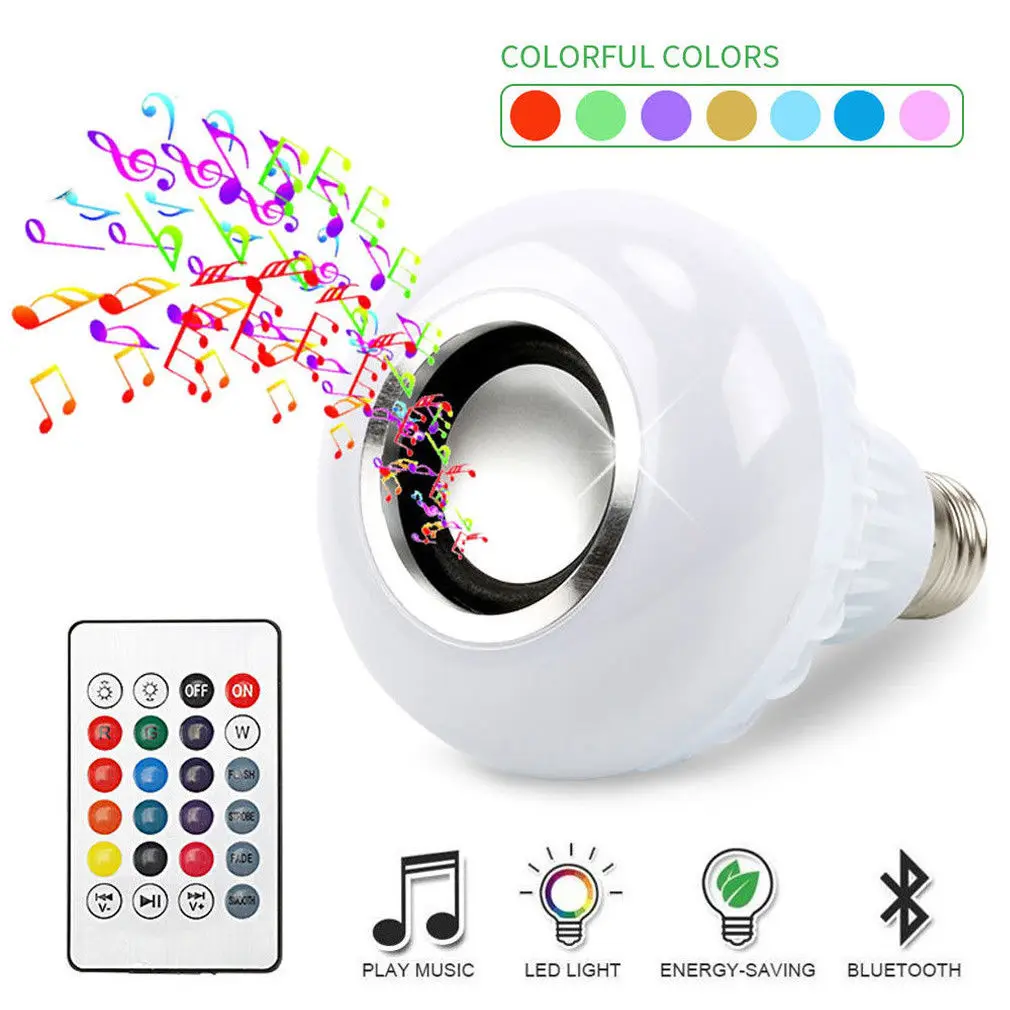 

E27 Wireless Smart Bulb WiFi APP Remote Control LED Light Echo Alexa Amazon