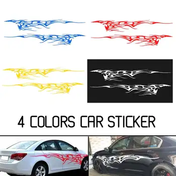 

Pair 102''X14'' Universal Car Racing Flame Wind Vinyl Decal Sticker Cover Graphics Sid Body Emblem Bandage