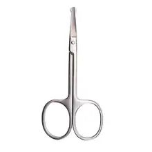 Из нержавеющей стали Мини Портативный круглый нос ножницы борода, брови резак