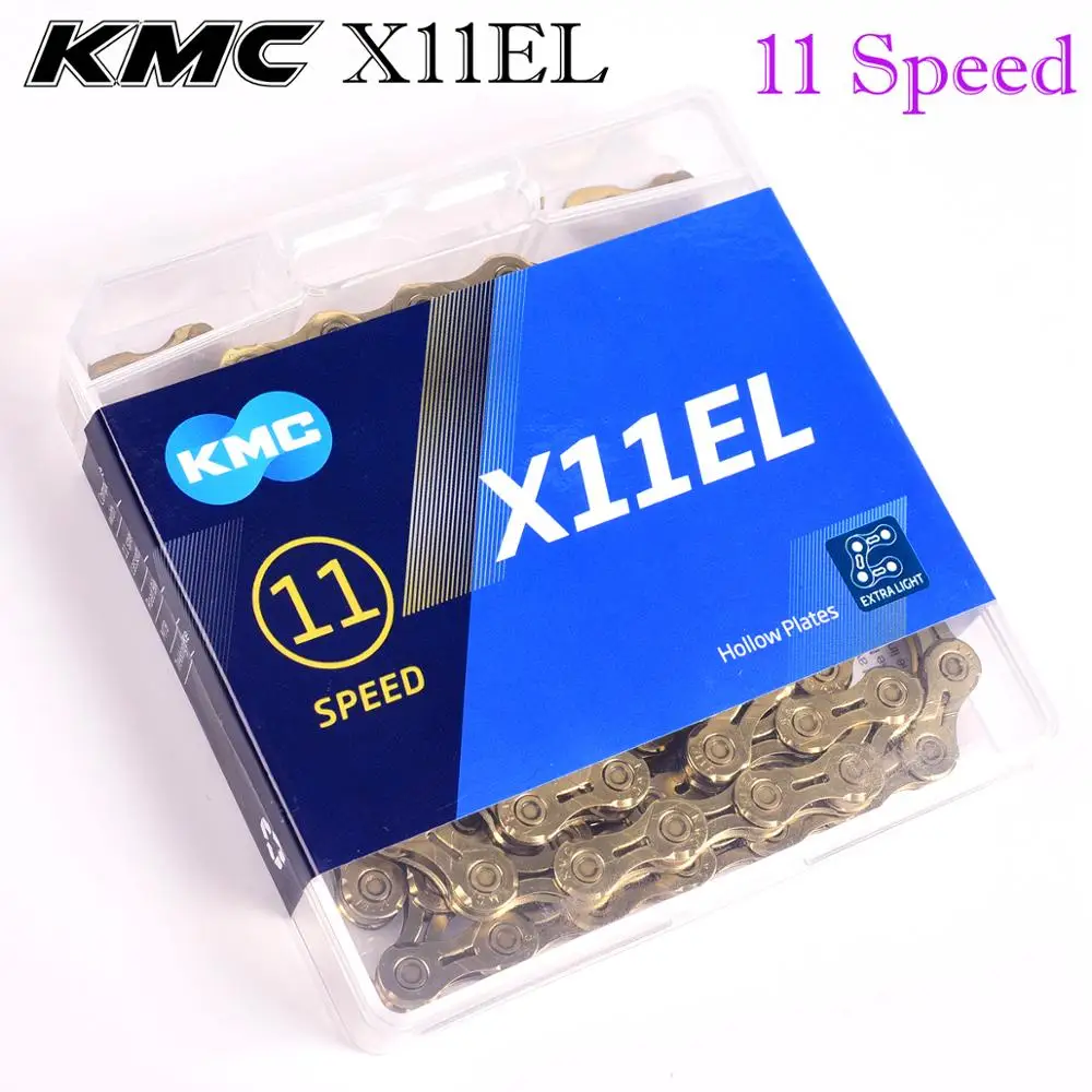 Цепь KMC 6 7 8 9 10 11 скорость X11EL X10 X11 с титановым золотом и серебром для горного велосипеда, гигантский велосипед, аксессуары для велоспорта