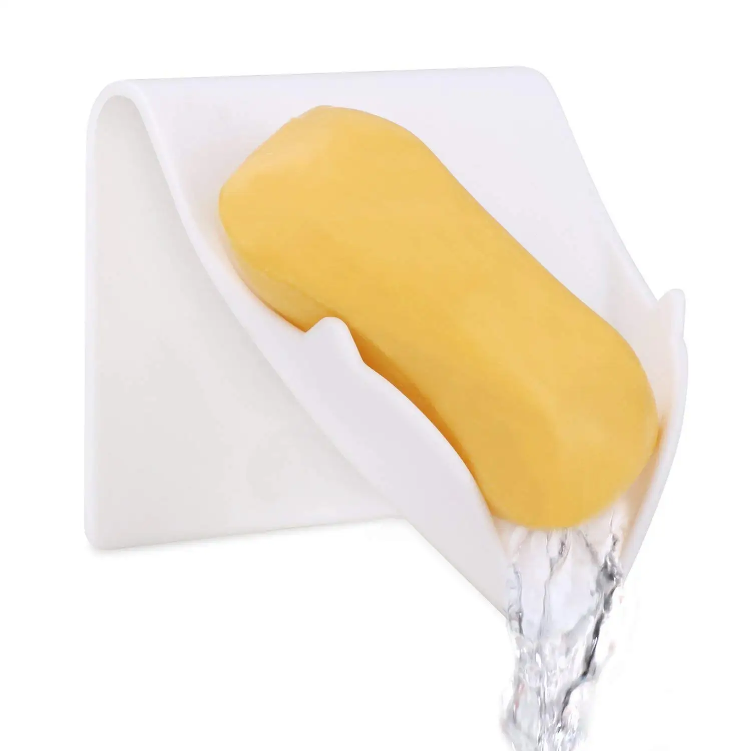 

Soap Holder for Shower, Bathroom, Bathtub and Kitchen Sink, Drainable Soap Dish, Adhesive Soap Saver, Easy Installation