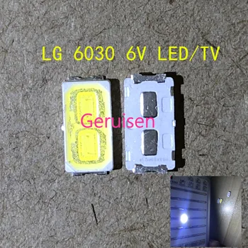 

For 100PCS LG SMD LED 6030 6V 1W Cold White For TV Backlight LED Beads best quality LATHT420M