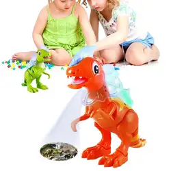 Мультфильм Электрический модель динозавра освещение прогулки Дракон мальчик детские игрушки Рождество подарок на день рождения