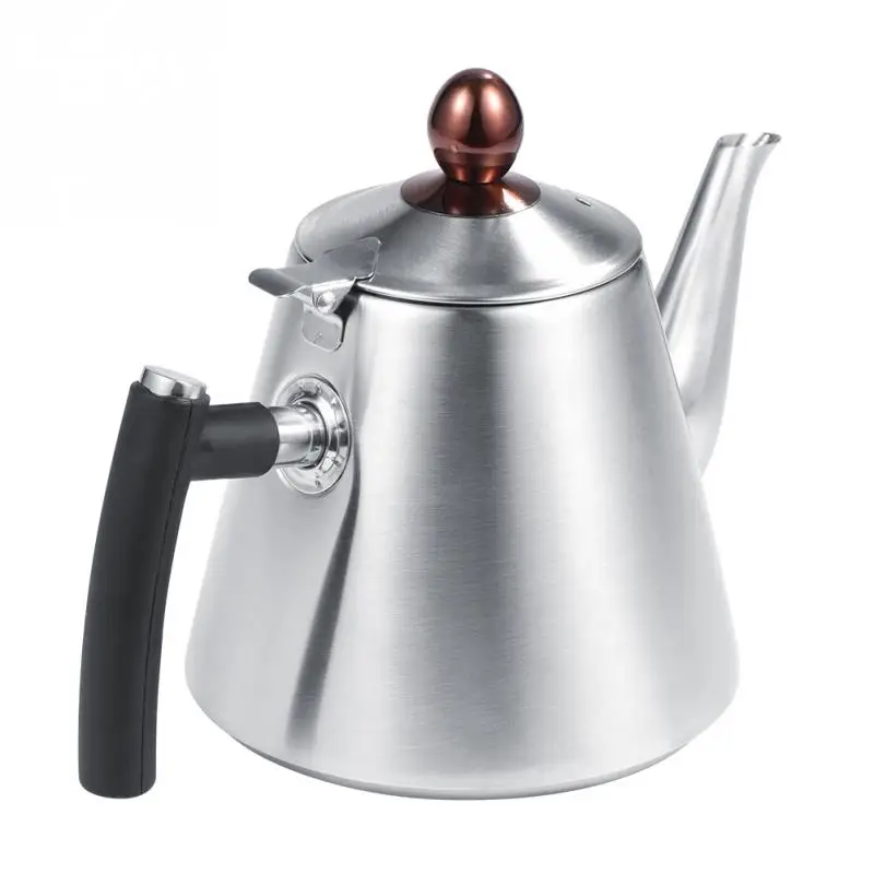 1.2L Fdit 1.2L/1.5L Stove-top Teapot Stainless Steel Tea Coffee Pot Kettle with Heat Resistant Handle 1.2L Fdit 1.2L/1.5L Stove-top Teapot Stainless Steel Tea Coffee Pot Kettle with Heat Resistant Handle