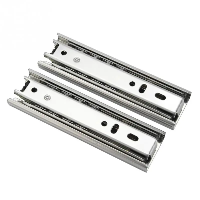 2pcs Set Ball Bearing Drawer Runners Slides Mini Short Furniture