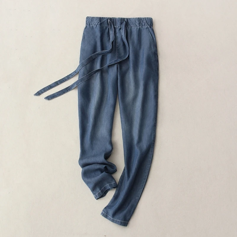 Women Denim Pants 2019 Spring Summer Fashion Female Casual Thin High Waist Jeans Demin Harem Pant Trousers Plus Size 3XL Women Denim Pants 2019 Spring Summer Fashion Female Casual Thin High Waist Jeans Demin Harem Pant Trousers Plus Size 3XL