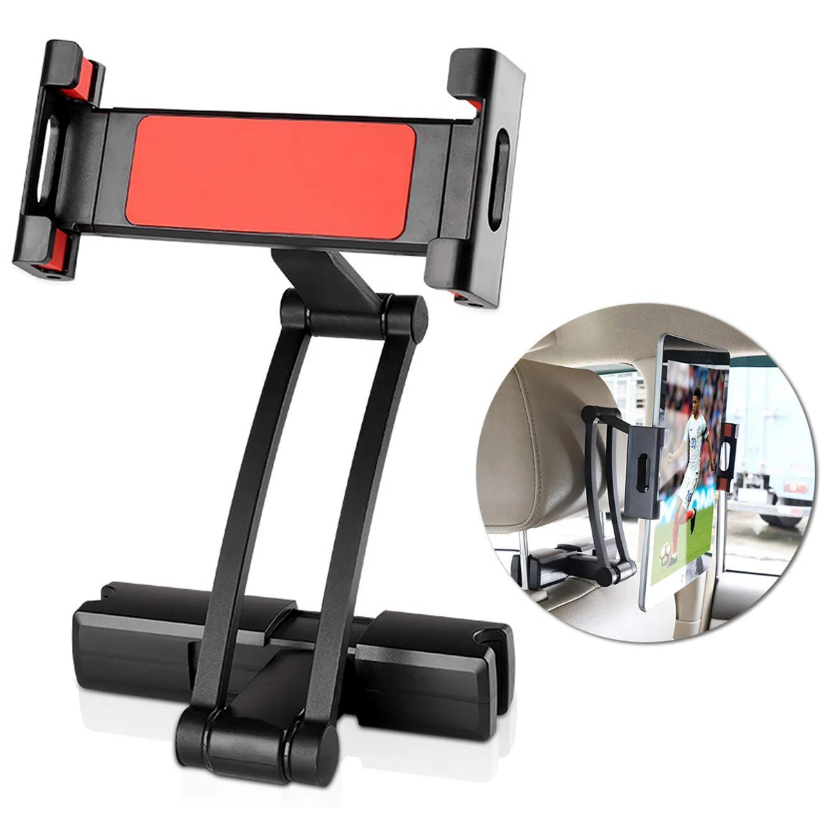 Car Headrest Tablet Mount, Universal Backseat Tablet with iPad Pro/Air/Mini