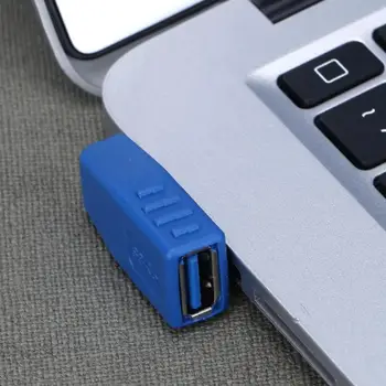 

ALLOYSEED USB 3.0 Type A Male to Female Plug Adapter Converter USB 3.0 Connector Right + Left angle 90 degree Converter