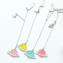 Простые Красочные Звезды Кулон школьные канцелярские принадлежности материалы Очаровательная записная книжка маркер для чтения w51 креативная школа прекрасный металлический Закладка