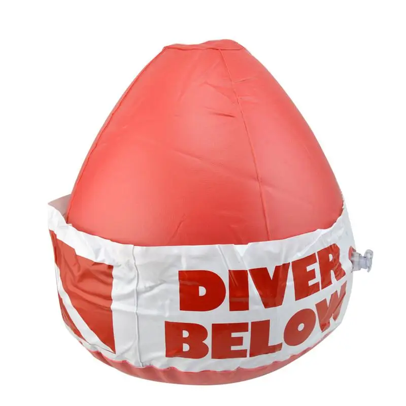 Scuba Diving Surface Marker Inflatable Signal Floater w/ Dive Flag Bouy Ball