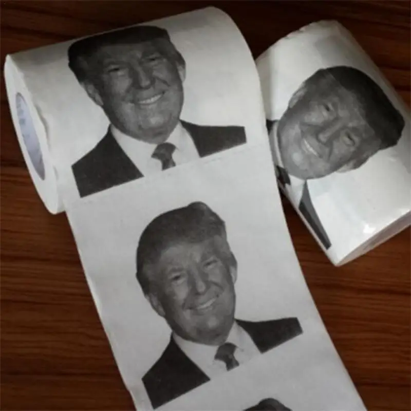100 г смешной Трамп печати СР портативный компактный туалетная бумага для ванной комнаты гостиной путешествия