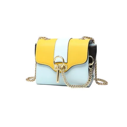 

Women's Satchel PU Bag Lock Single Shoulder Simple Mini Bag Luxury Handbags Women Bags Designer 2018 New Casual Handbag