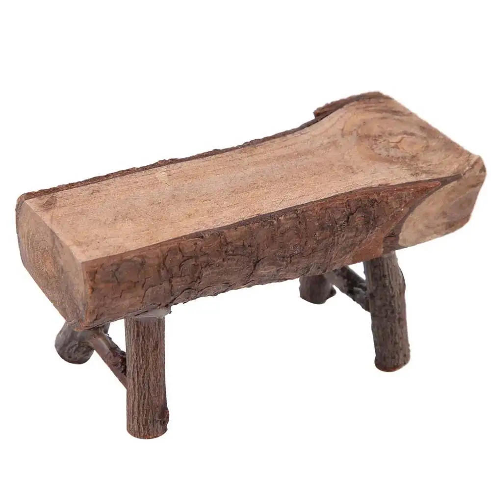

Mini Handmade Wooden Chair Ornament Model Ornaments Photography Prop Decoration