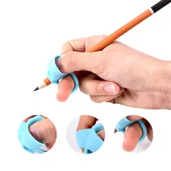 3 шт. силиконовый карандаш ручка для начинающих инструмент для письма ребенка двойной палец осанка коррекция инструмент держатель ручки