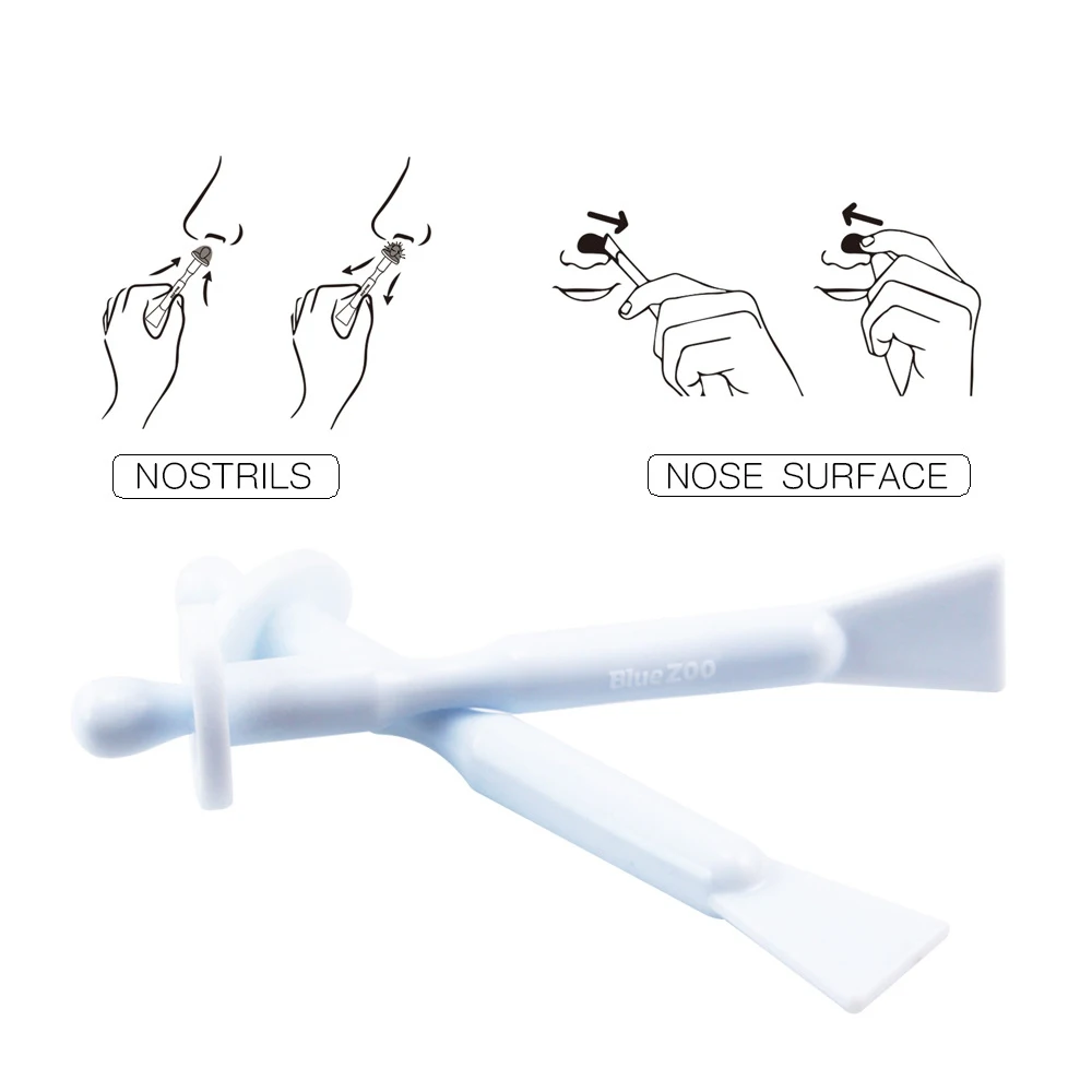 

10pcs Useful Nasal Hair Remover Cleaning Plastic Double Head Wiping Sticks Wax Warmer Professional Makeup Accessories Tools