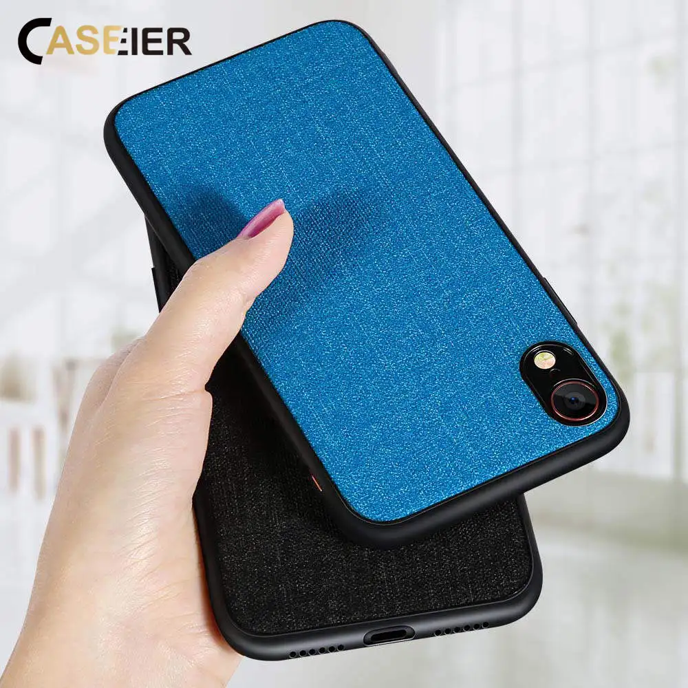 

CASEIER Hot Cloth Case For Samsung Galaxy A7 A6 A8 Plus 2018 Case For Samsung S10 S10E Plus Note 8 9 S8 S9 S7 Edge J7 Cover Capa