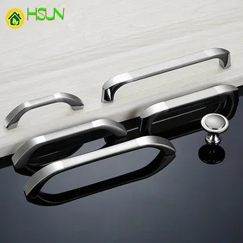 

2Pcs Modern simple American handle European cabinet drawer chest door handle invisible dark single-hole hardware
