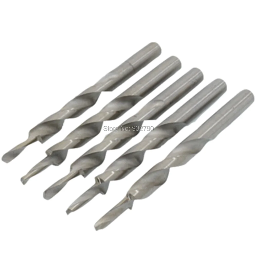 

Pack of 5 HSS Woodworking Twist Step Drill Bit Manual Pocket Hole 10mm(Shank) to 5mm(Head) Drill Bit Pocket Hole Joinery