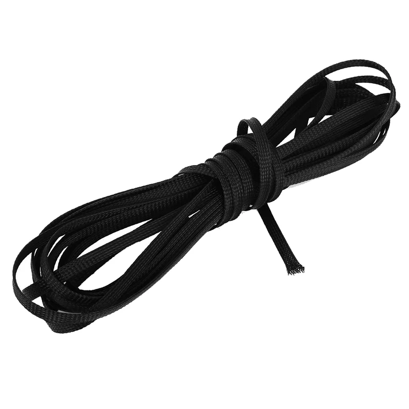 

10M long 6mm 1/4 inch diameter nylon fabric hose braided hose cable protection