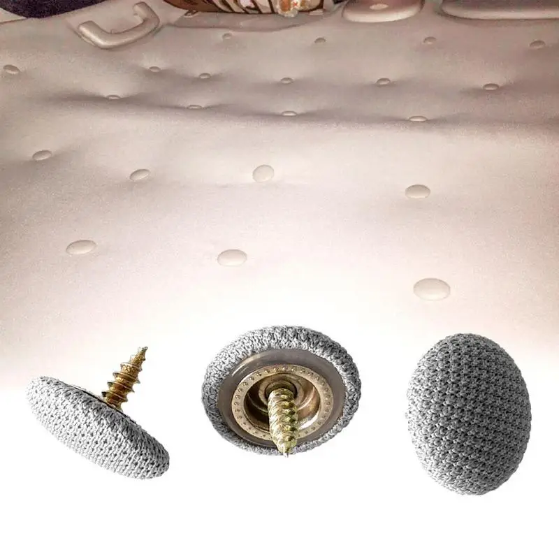 10pcs Car Interior Ceiling Cloth Fixing Screw Cap Roof Repair Modification Nylon Fabric Buckle fabric upper retaining fasteners plastic rivets