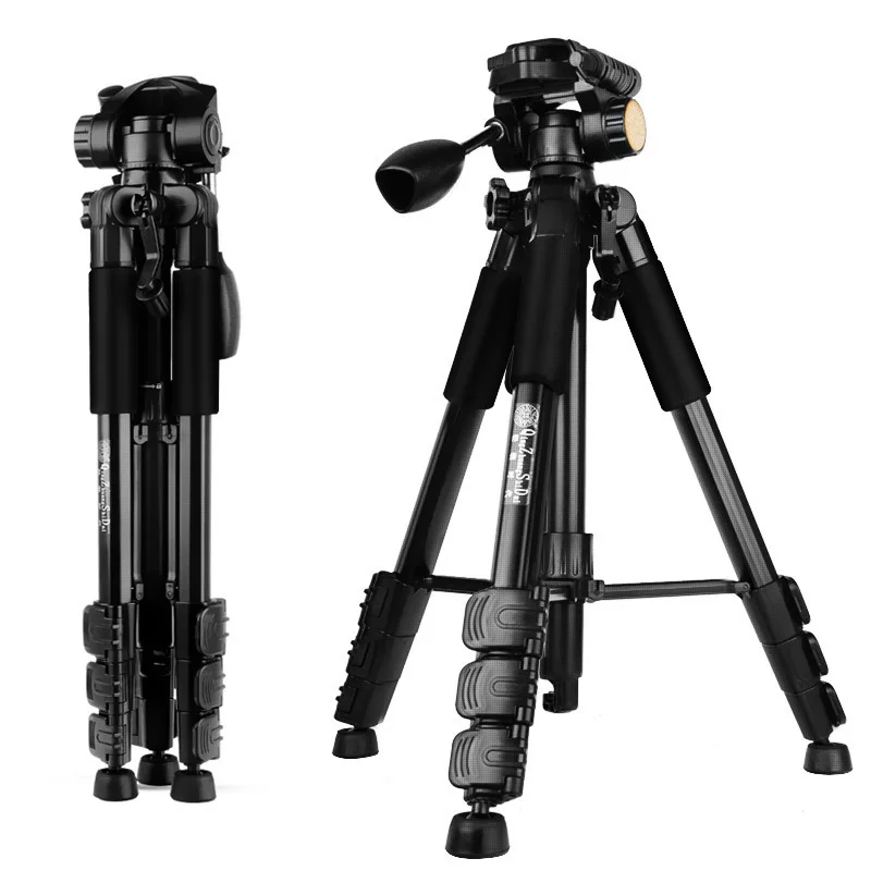 

Q111 Professional Portable Travel Aluminum Camera Tripod Pan Head For Digital Camera
