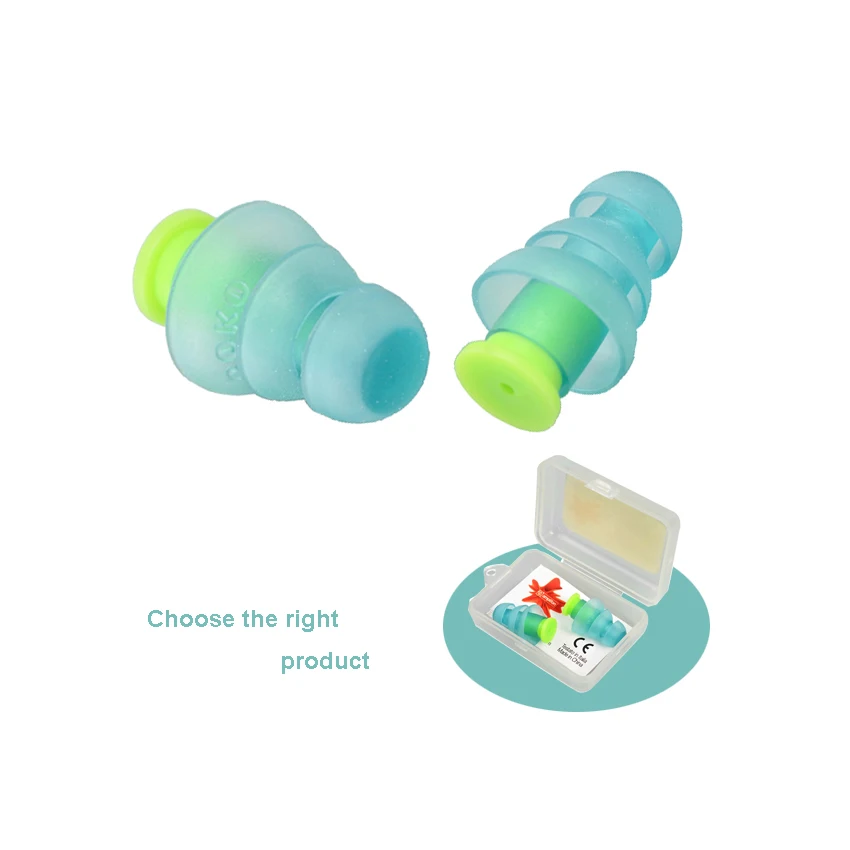 

Earplug Safurance 1 Pair Noise Cancelling Hearing Protection Earplugs For Concert Musician Motorcycle Reusable Silicone Ear plug