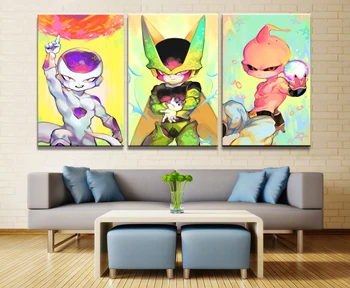 

Home Decor Modular Picture Canvas Painting 5 Piece Dragon Ball Super Animation Poster Wall Living Room Modern Canvas Wholesale