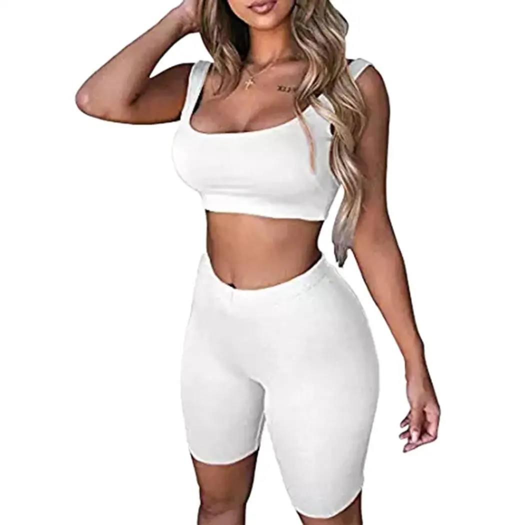 

Women Casual Solid Elastic Waist Knee Exercising Length Leggings