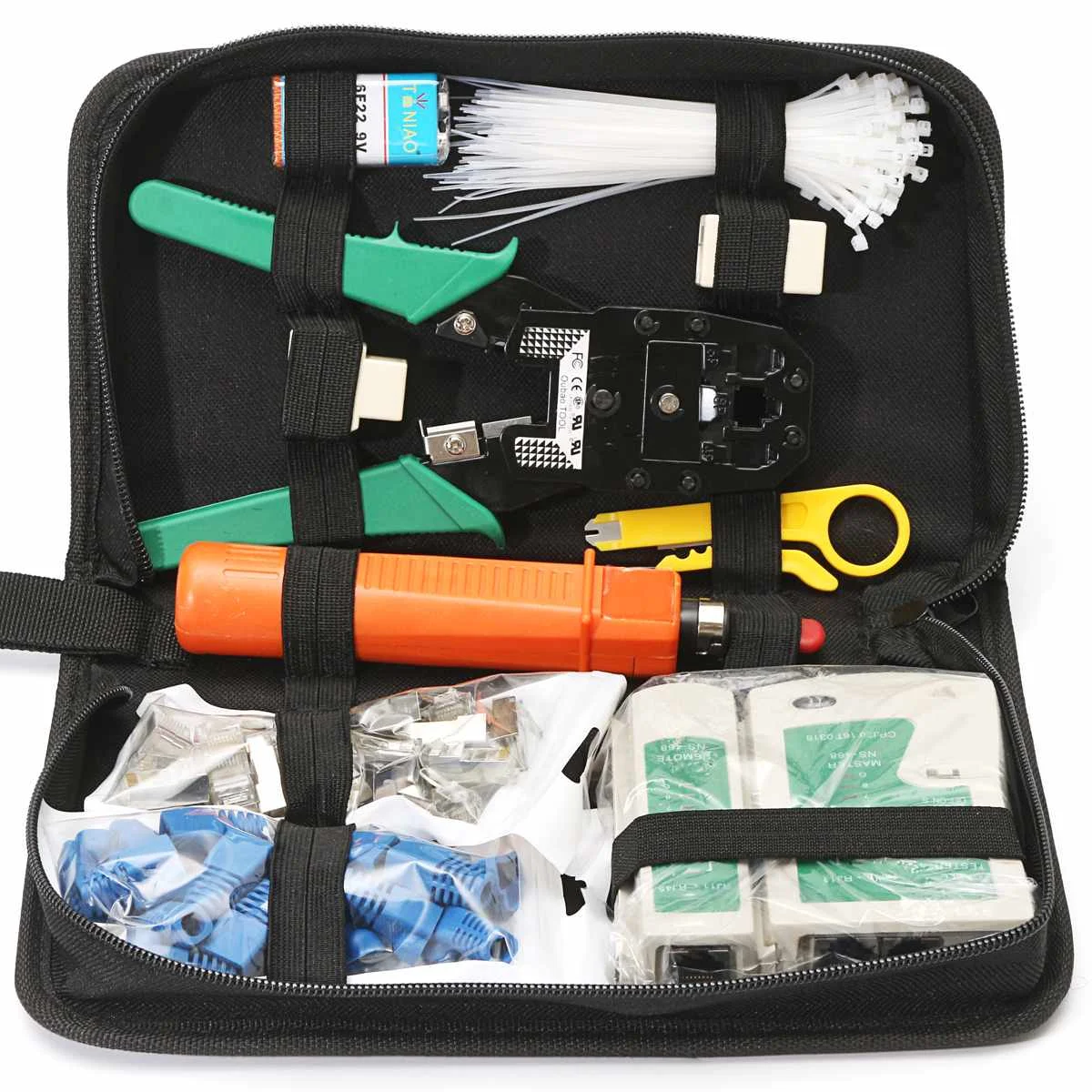 

149Pcs S SKYEE Computer Network Repair Tool Set Network Ethernet RJ45 RJ11 Cat5 Cable Tester Phone LAN Crimper Kit New RJ11 RJ45