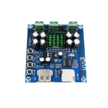 

Tpa3116D2 Bluetooth Amplifier Board Dual Channel 50W + 50W Dc 12-24V Support Tf Card U Disk Wireless Bluetooth Amplifiers