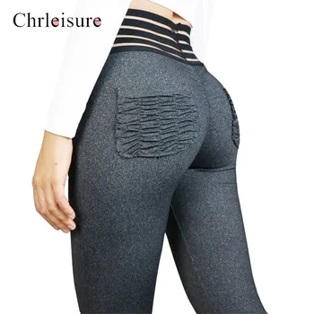 

Solid High Waist Leggings Women Push Up Workout Leggings Feamle Fitness Clothing Breathable Gothic Black Jeggings 6 Color