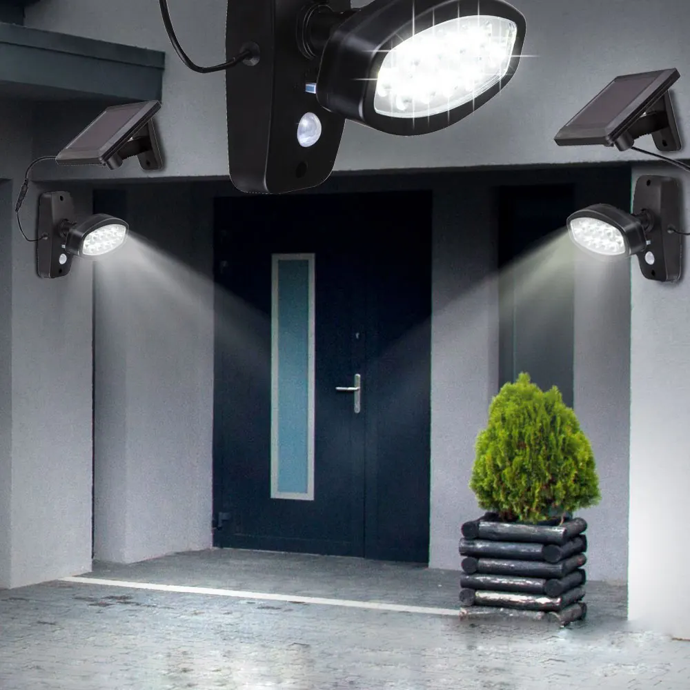 

10LEDs Garden light Solar Powered Flood Security outdoors Light PIR Motion Sensor Path Wall Lamps Emergency spotlight