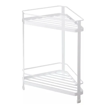 

1PC Modern Fashion Iron Art Multifunctional Double Layer Shelf Spice Rack Toiletries Storage Rack Corner Storage Shelf