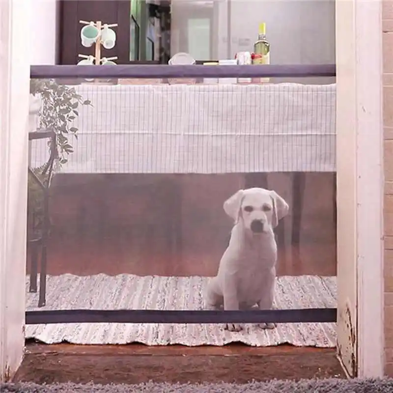 

Dog Door Portable Folding Protection Product Grid Magic Pet Dog Baby Protective Guardian Child Baby Fence 72 x 110Cm